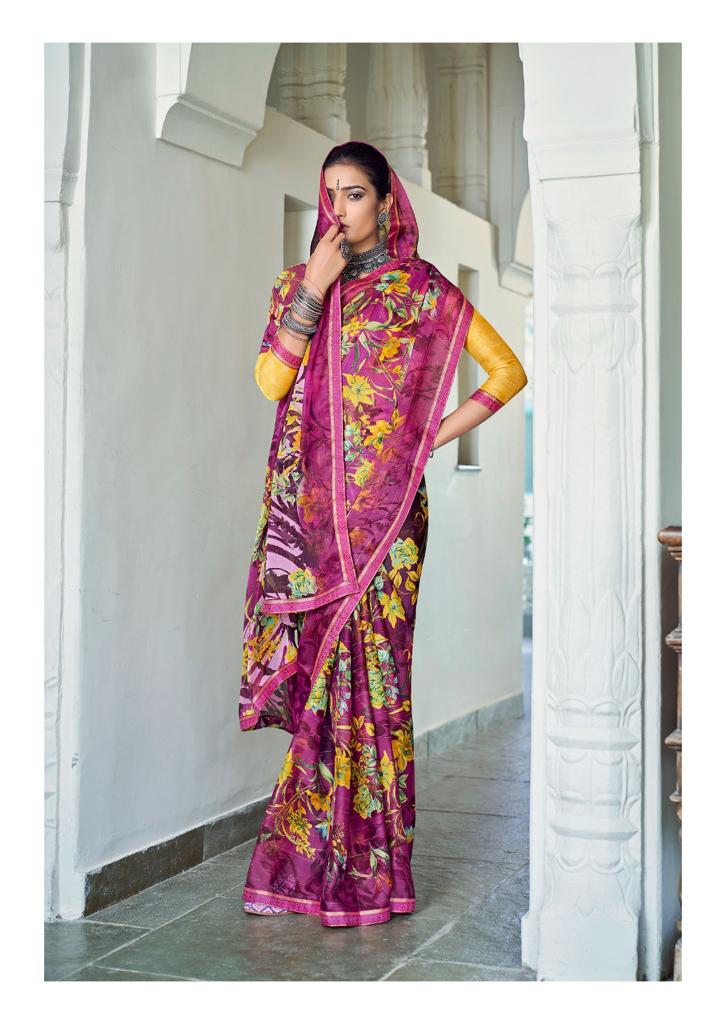 Kashvi Sara Ethnic Wear Wholesale Printed Designer Sarees Catalog